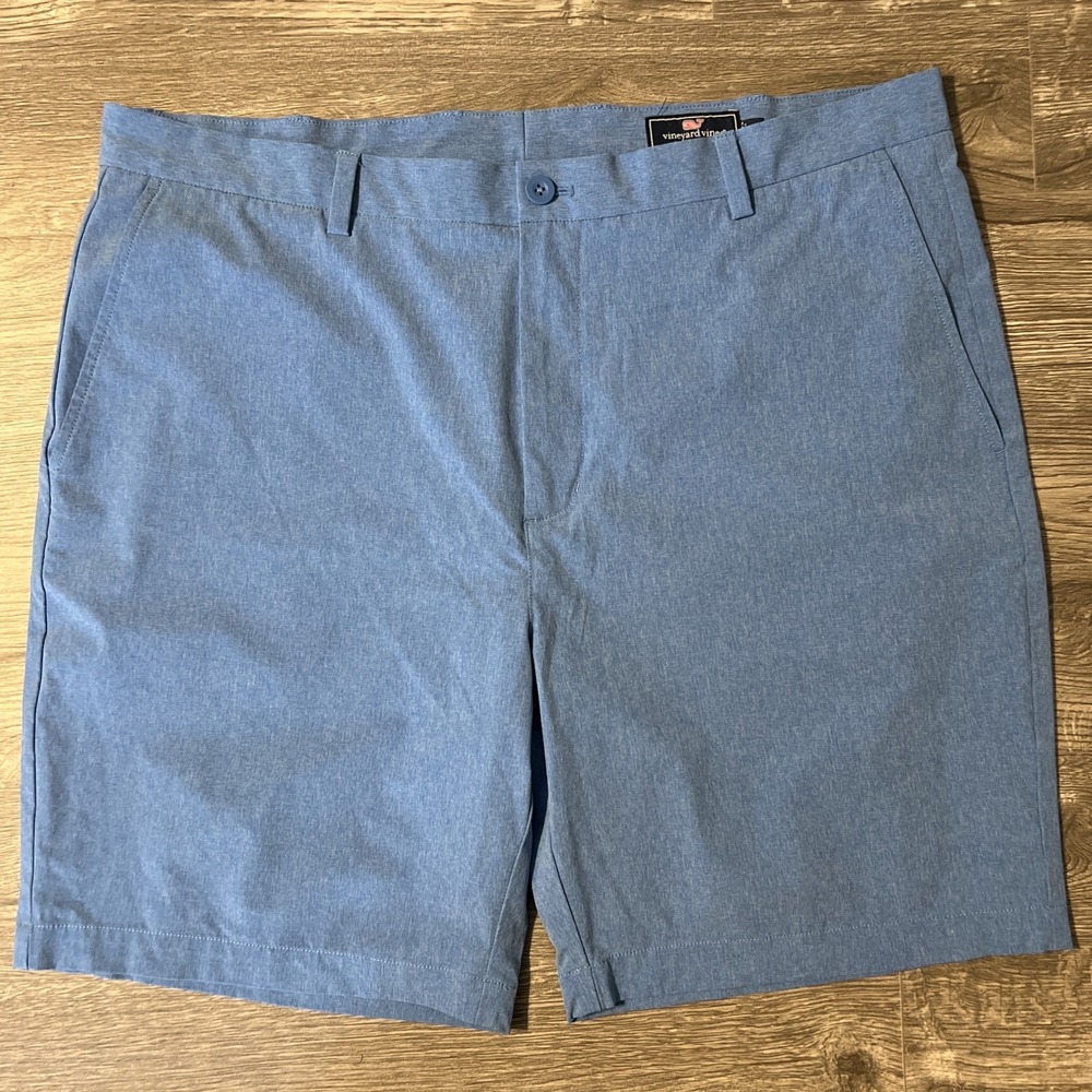 Vineyard Vines Breaker Performance Unlined Blue Board Shorts Size 40x8.5 - Picture 4 of 8